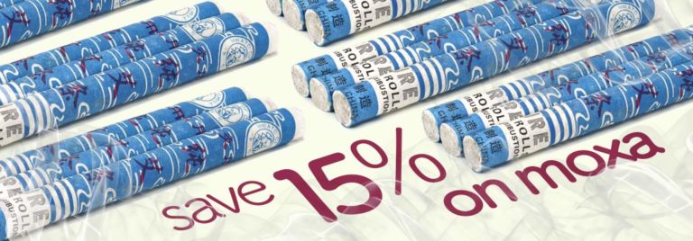 15% OFF on all Moxa Rolls !