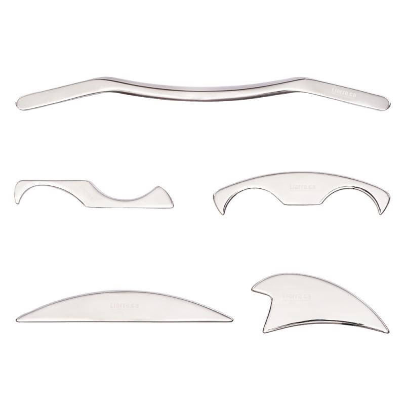 Stainless Steel IASTM Gua Sha Scraping All- in- One Bundle Tool (Set of 5) - Lierre