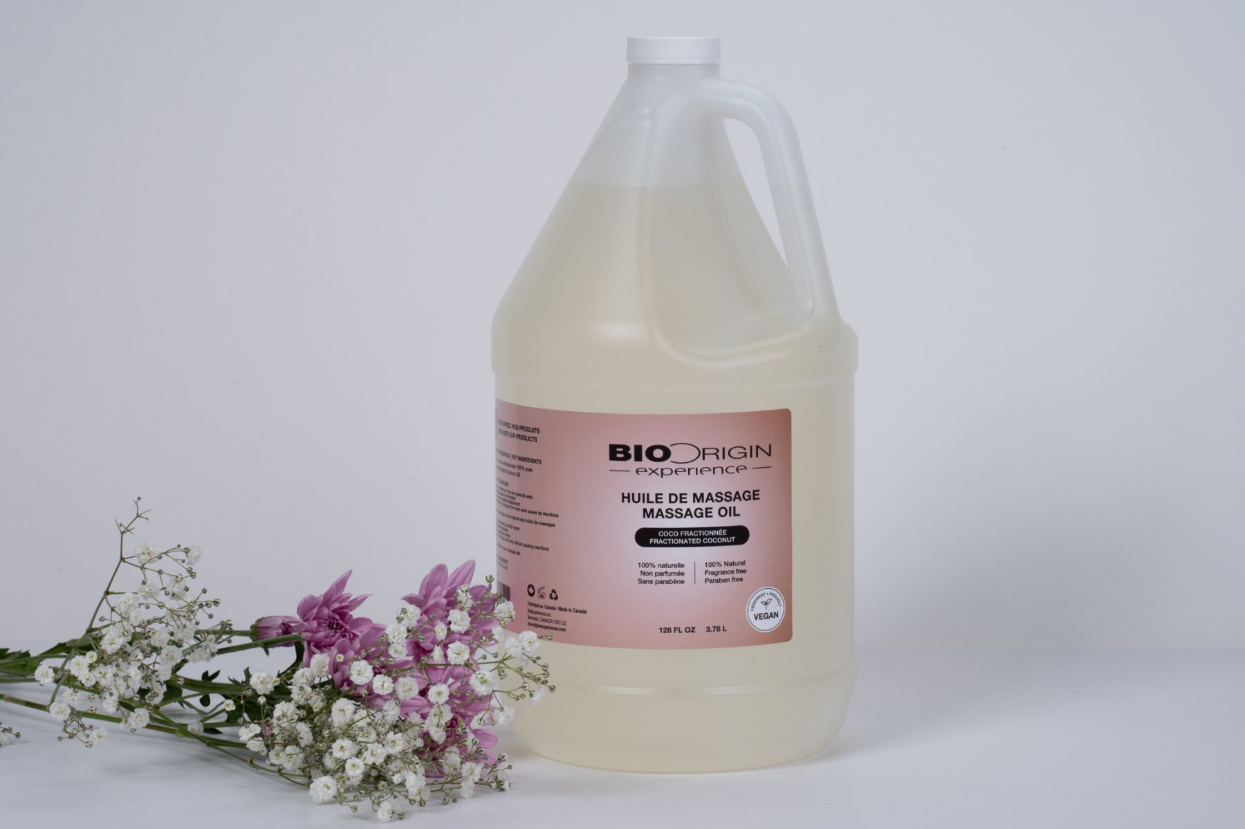 BioOrigin Experience Massage oil with flowers