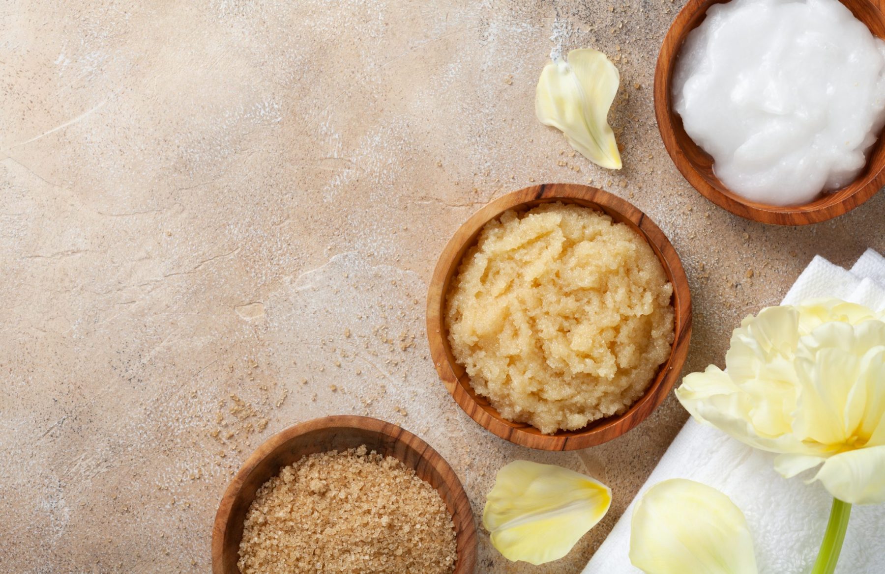 There are different types of ingredient for making body scrub